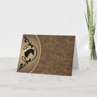 Horse Silhouette Card