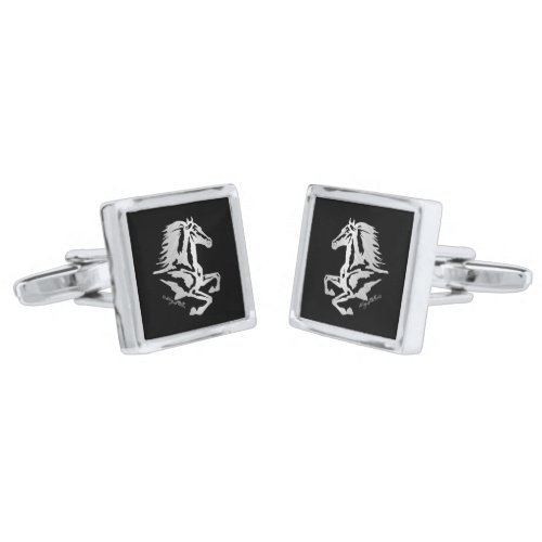 Horse Silhouette Cufflinks