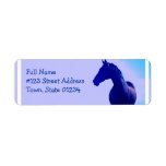 Horse Silhouette Design Return Address Label