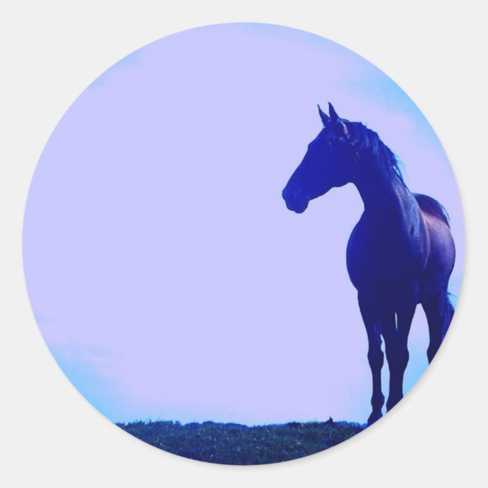 Horse Silhouette Design Sticker