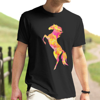 Horse silhouette Fire flames Abstract Elegant