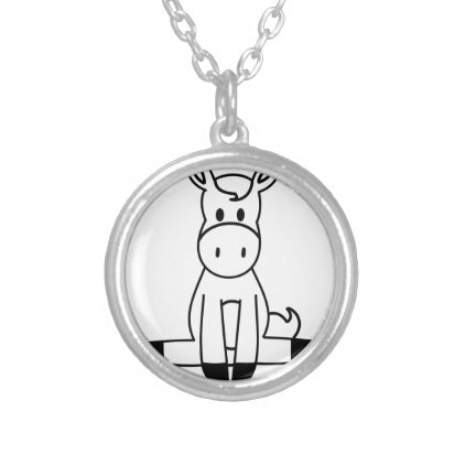 Horse Silver Plated Necklace