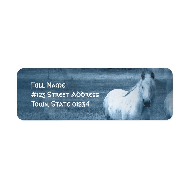 Horse Solitude Mailing Label (Front)