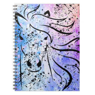 Horse Spiral Photo Notebook