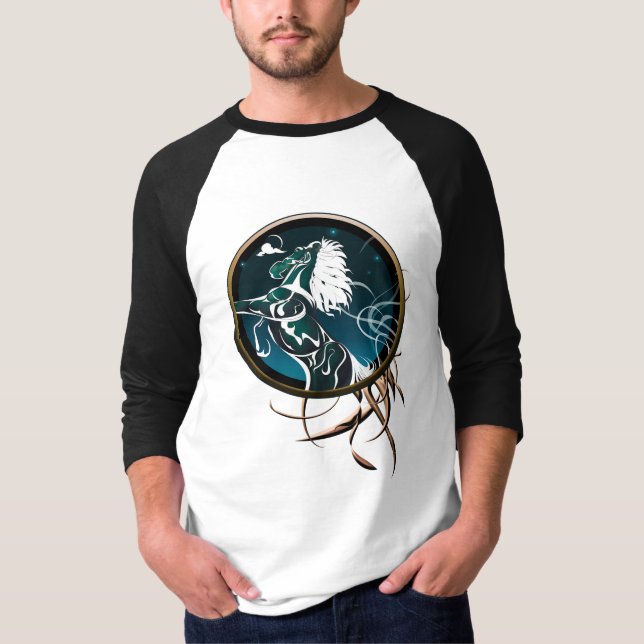 Horse Spirit BLACK HOLE SUN T-Shirt (Front)