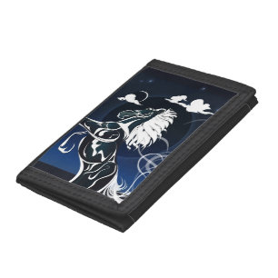 Horse Spirit BLACK HOLE SUN Trifold Wallet