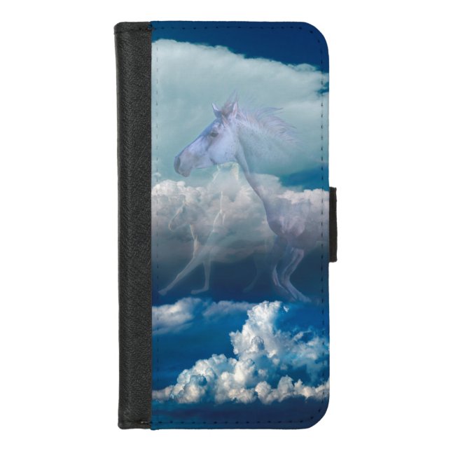 Horse Spirit SKY RIDERS iPhone Wallet Case (Front)