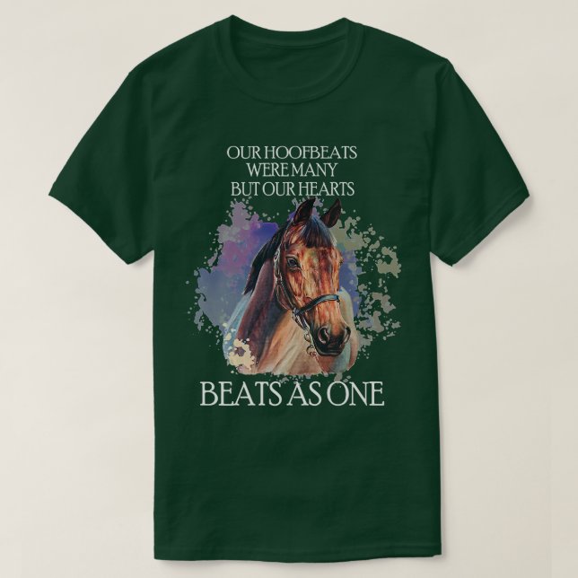 Horse Spiritual Motivation Equestrian Horse Rider  T-Shirt (Design Front)