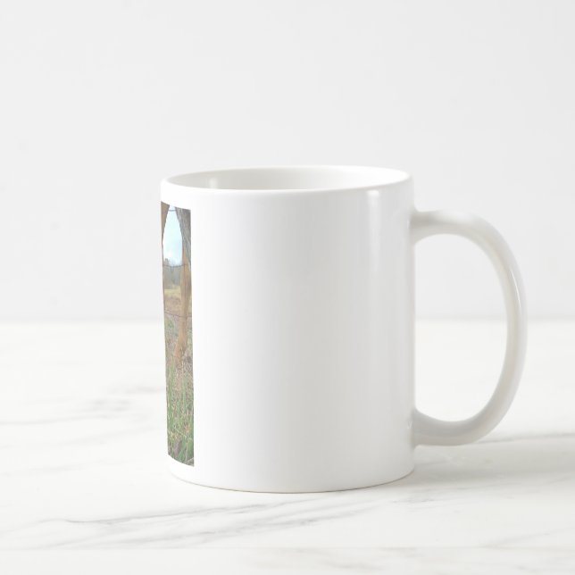 horse & Spring flower Bunny Coffee Mug (Right)