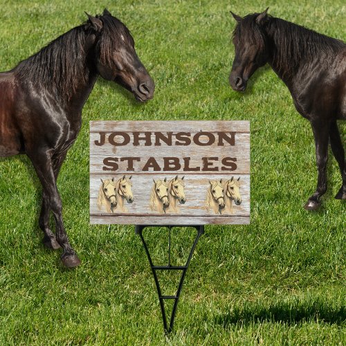 Horse Stables  Sign