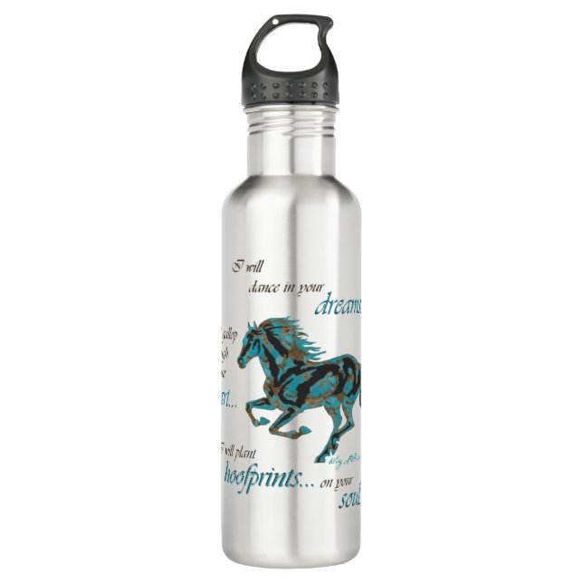 Horse Stainless Steel Water Bottle (Front)