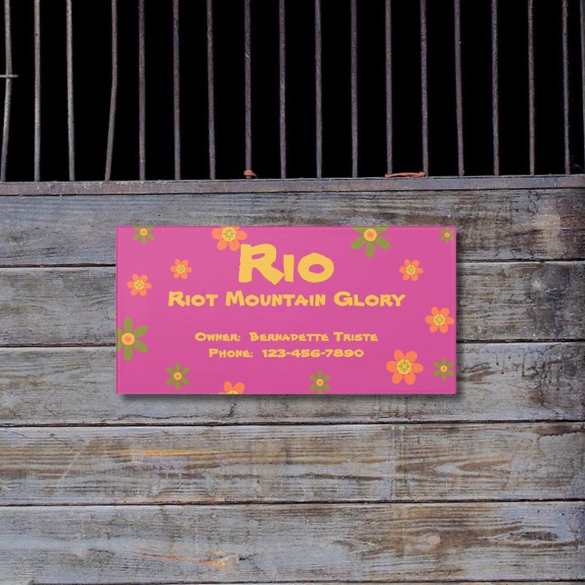 Horse Stall Name Owner Text Contact Info Barn  Door Sign (Creator Uploaded)