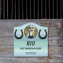 Horse Stall Name Photo Owner Text Barn