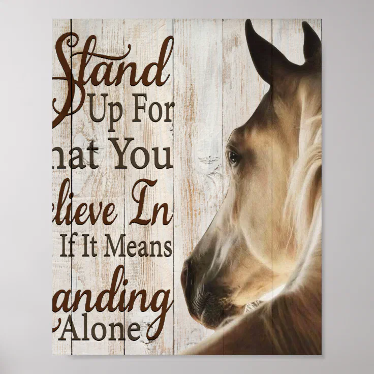 Horse Stand Up Funny Cowgirl Mom Animals Riding Gi Poster | Zazzle