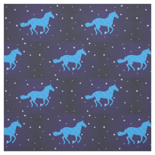 Horse Starry Night Fabric