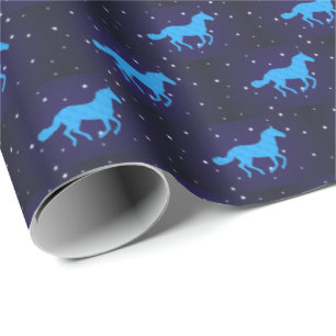 Horse Starry Night Wrapping Paper