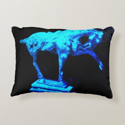 Horse Statuette Decorative Pillow