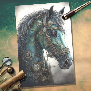 Horse Steampunk 2 Decoupage Paper