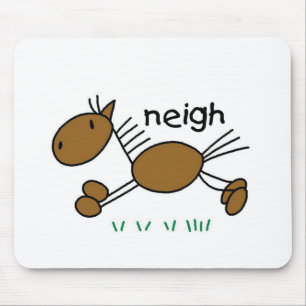 Horse Stick Figure Mousepad