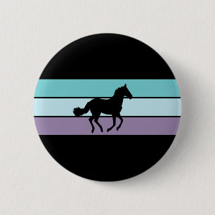 Horse Stripes Button