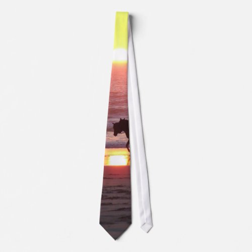 Horse Sunset Tie
