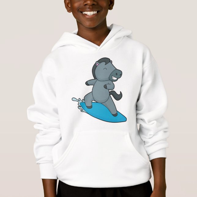 Horse Surfer Water sports Hoodie (Front)