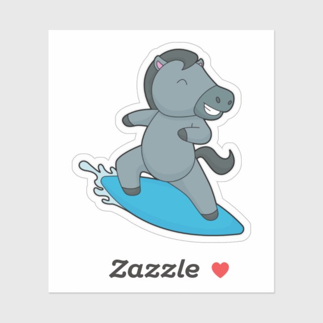 Horse Surfer Water sports Sticker (Sheet)