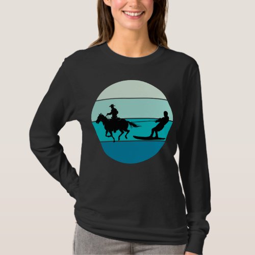 Horse Surfing Wakeboarding Water Skiing Beach Ride T_Shirt