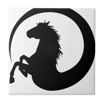 Horse Swirl Tile