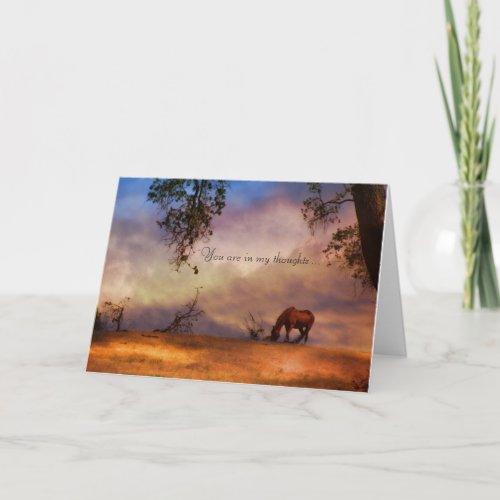 Horse Sympathy Card