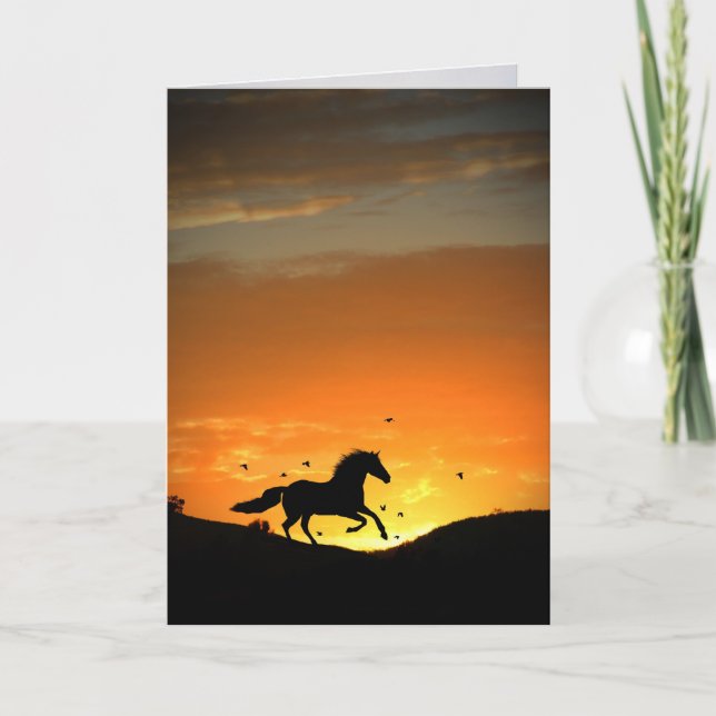 Horse  Sympathy Card (Front)