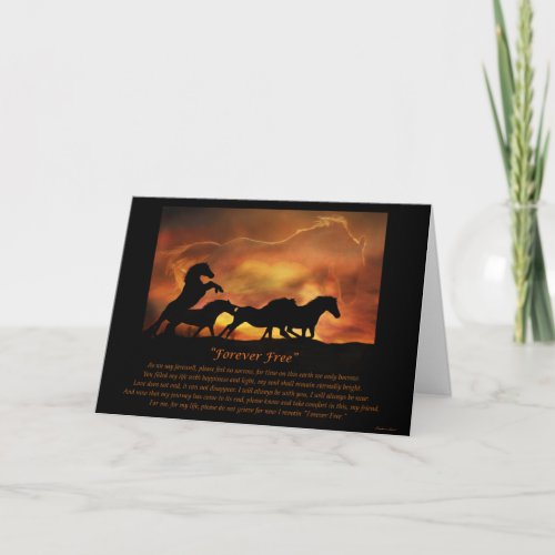 Horse Sympathy Card