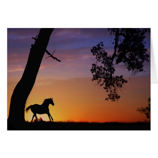 Horse Sympathy Card Spirit of the Horse (Front Horizontal)