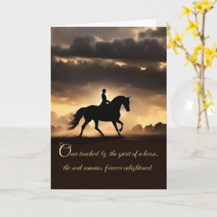 Horse Sympathy Loss of Horse Card