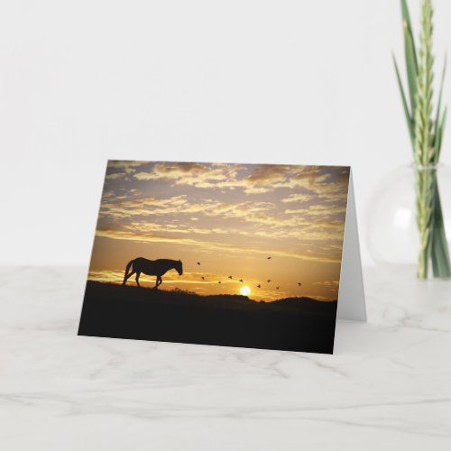 Horse Sympathy Memorial Card