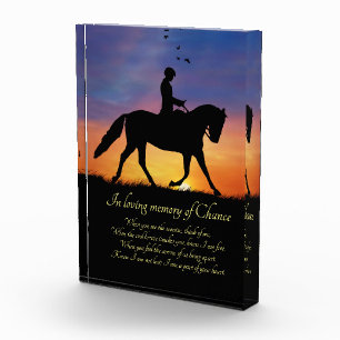 Horse Sympathy Memorial Spiritual Dressage  Photo Block