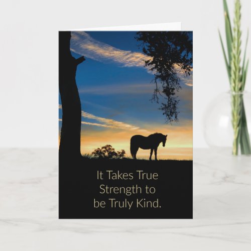 Horse Sympathy Put Horse Down Card