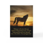 Horse Sympathy Spiritual Poem Card Horse Sympathy Spiritual Poem Card