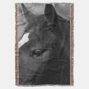 Horse tbcna throw blanket