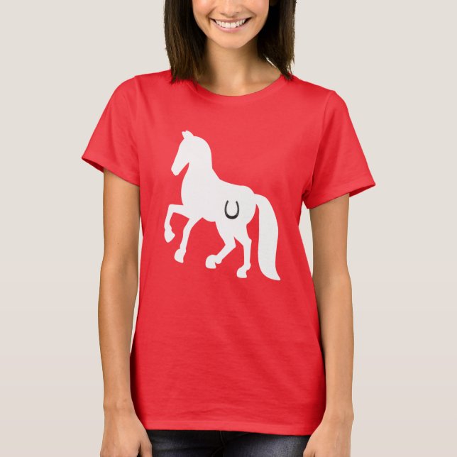 HORSE TEE, GIRLS, HORSESHOE T-Shirt (Front)
