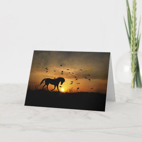 Horse Thank You Card