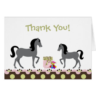 Horse Thank You Cards - Invitations, Greeting &amp; Photo Cards | Zazzle