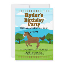 Horse Theme Invitation