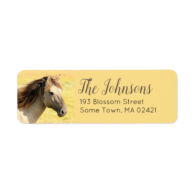 Horse Themed Return Address  Label (Front)
