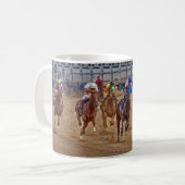 Horse Thoroughbred Racing First Turn Mug (Front Left)