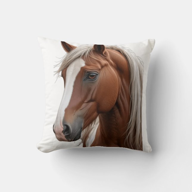 horse throw pillow (Front)