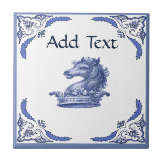 HORSE Tile, Dutch Look, Personalize Ceramic Tile