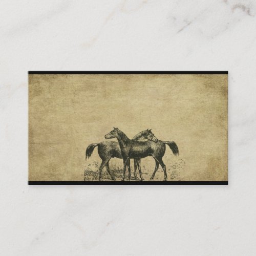 Horse To Horse- Prim Biz Cards Business Card Templates
