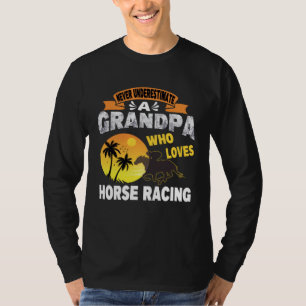 Horse Track Day with Dad no Shopping with Mom T-Shirt