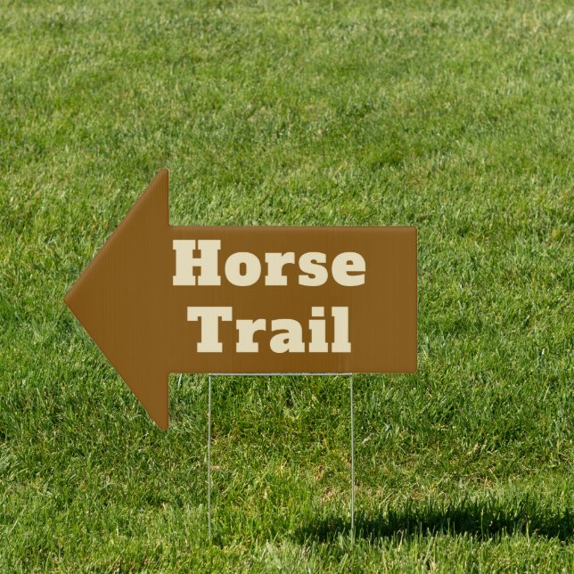 Horse Trail Directional Sign (Insitu)